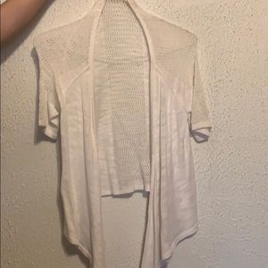 White cardigan